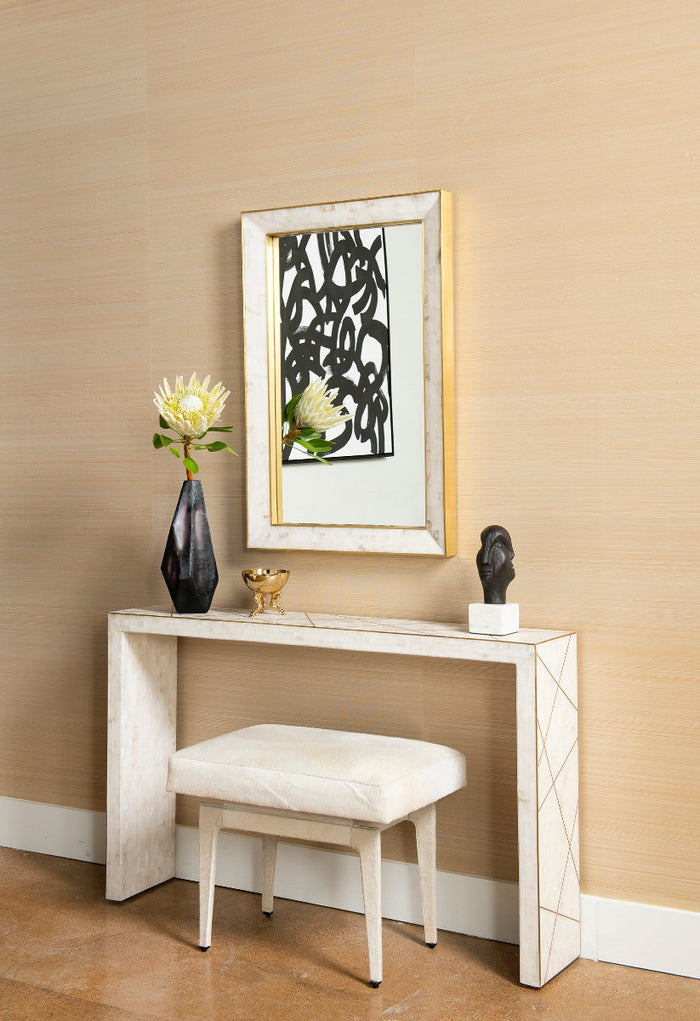 Villa & House Leighton Mirror, Alabaster