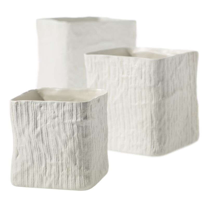 Design Shop Linen Cube 5.5"x 5.5", Set of 4