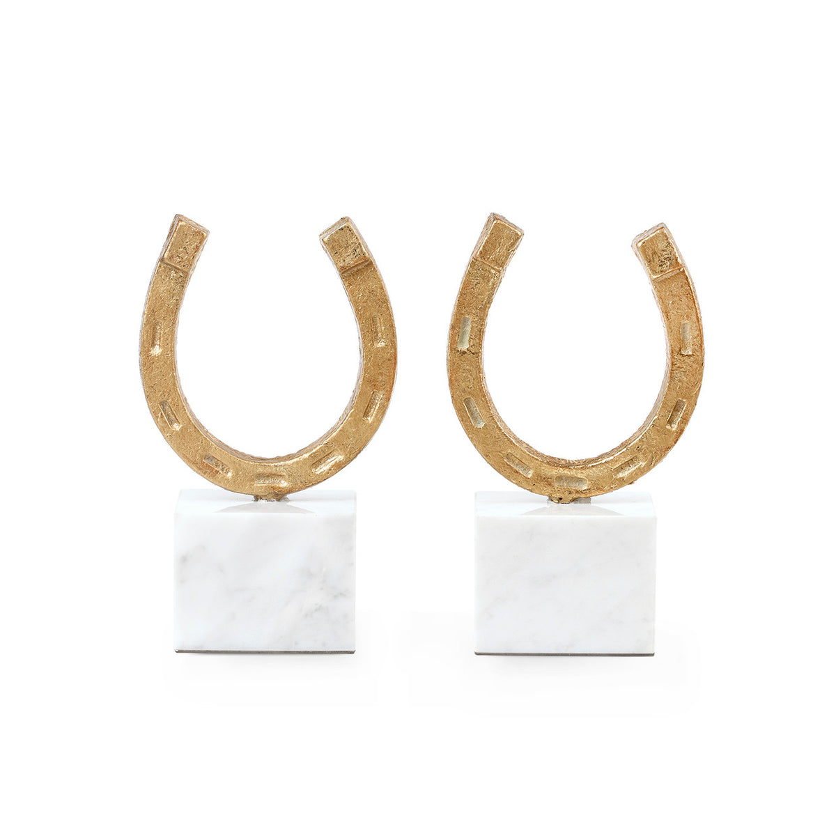 Villa & House Lucky Bookends, Gold Leaf