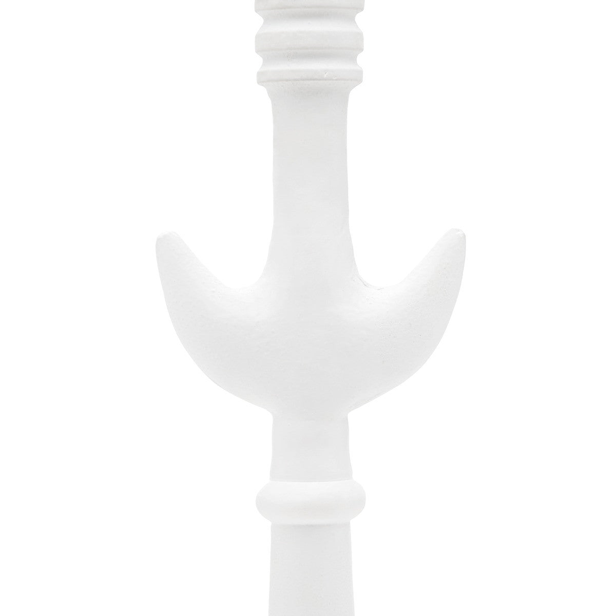 Villa & House Luna Lamp with Shade 14-inch White Linen, with Nickel, Plaster White