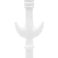 Villa & House Luna Lamp Without Shade, Plaster White
