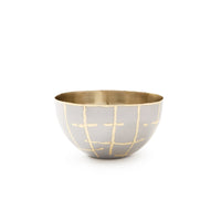 Villa & House Loom Small Bowl, Silver and Brass