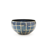 Villa & House Loom Medium Bowl, Anthracite and Brass