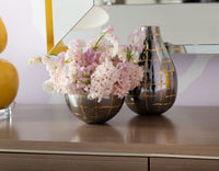 Villa & House Loom Medium  Bowl, Silver and Brass