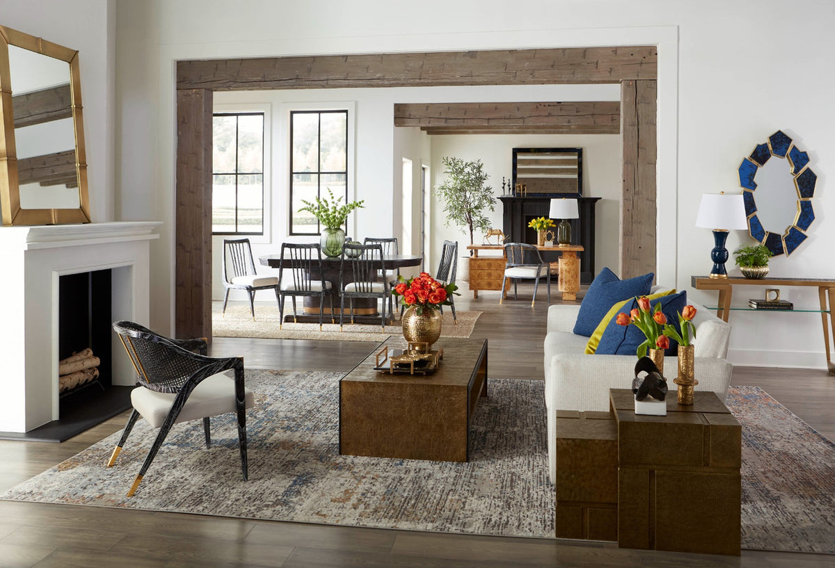 Villa & House Lucas Mirror, Antique Midnight Blue