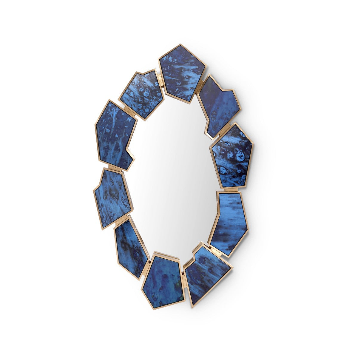 Villa & House Lucas Mirror, Antique Midnight Blue
