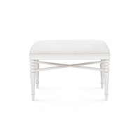 Villa & House Lawrence Stool, Glazed Whisper White