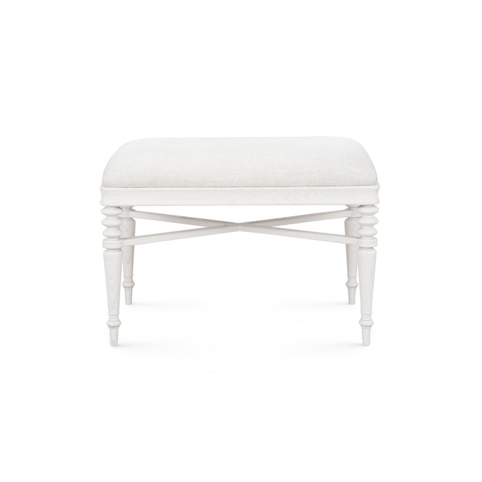 Villa & House Lawrence Stool, Glazed Whisper White