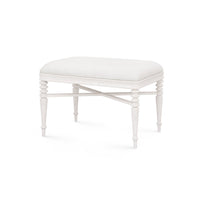 Villa & House Lawrence Stool, Glazed Whisper White