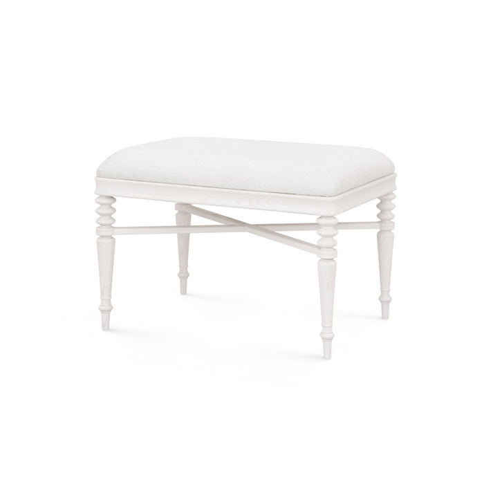 Villa & House Lawrence Stool, Glazed Whisper White