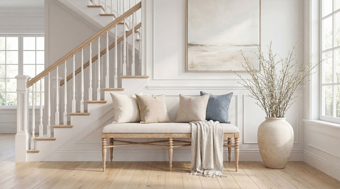 Villa & House Lawrence Bench, Almond