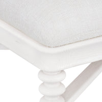 Villa & House Lawrence Bench, Glazed Whisper White