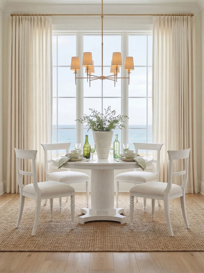 Villa & House Lawrence Side Chair, Glazed Whisper White