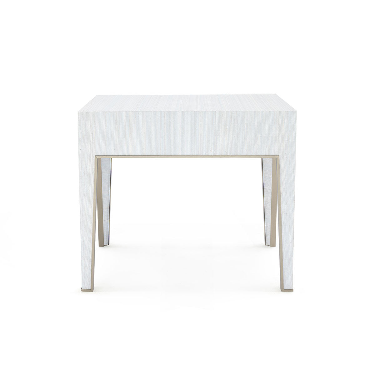 Villa & House Madeline 1-Drawer Side Table, Platinum Shimmer