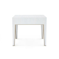 Villa & House Madeline 1-Drawer Side Table, Platinum Shimmer