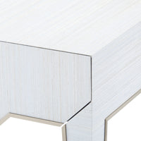 Villa & House Madeline 1-Drawer Side Table, Platinum Shimmer