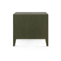 Villa & House Madeline 3-Drawer Side Table, Deep Olive