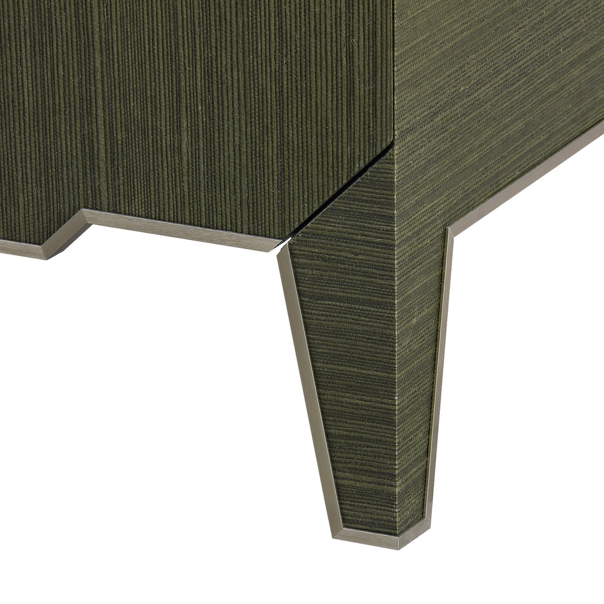 Villa & House Madeline 3-Drawer Side Table, Deep Olive
