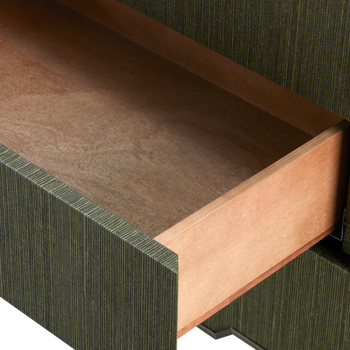 Villa & House Madeline 3-Drawer Side Table, Deep Olive