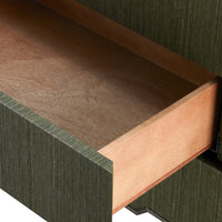 Villa & House Madeline 3-Drawer Side Table, Deep Olive