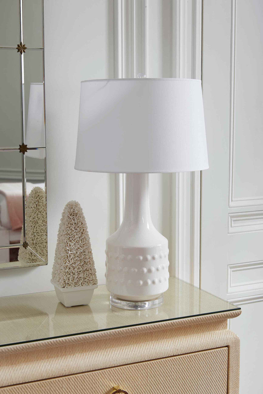 Villa & House Mariah Lamp Without Shade, White Cloud