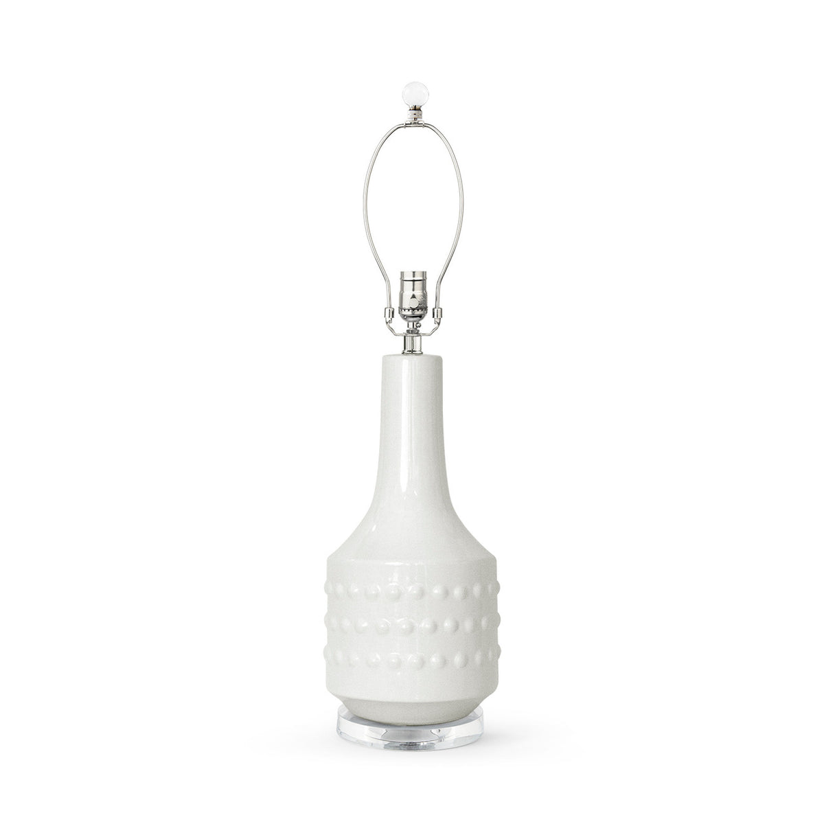 Villa & House Mariah Lamp Without Shade, White Cloud