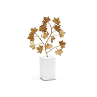Villa & House Maple Branch Statue, Gold Leaf