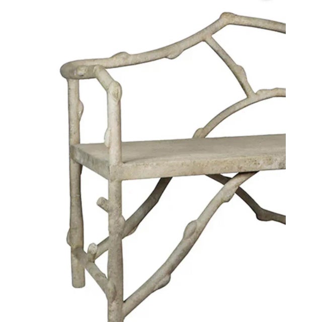 Faux Bois Garden Bench