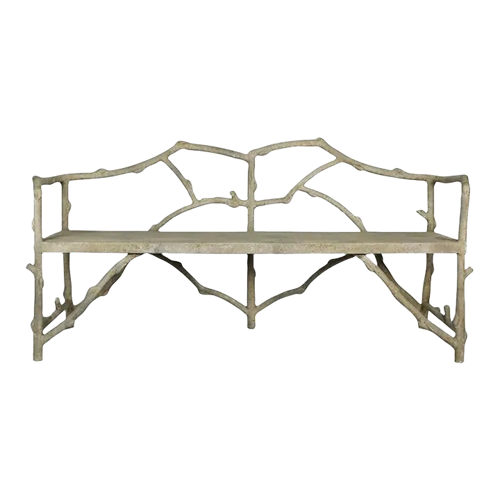 Faux Bois Garden Bench