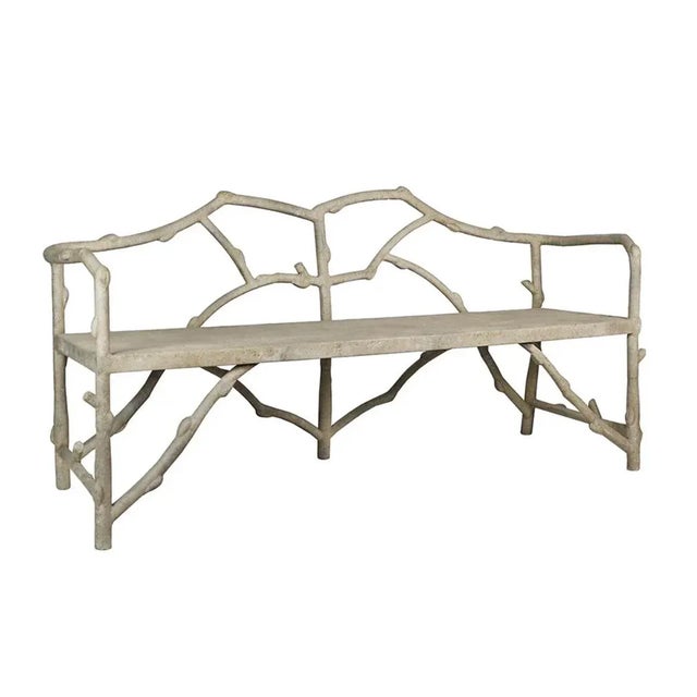 Faux Bois Garden Bench
