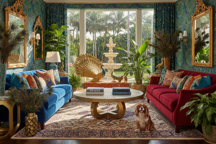 Villa & House Maddox Coffee Table, Antique Brass