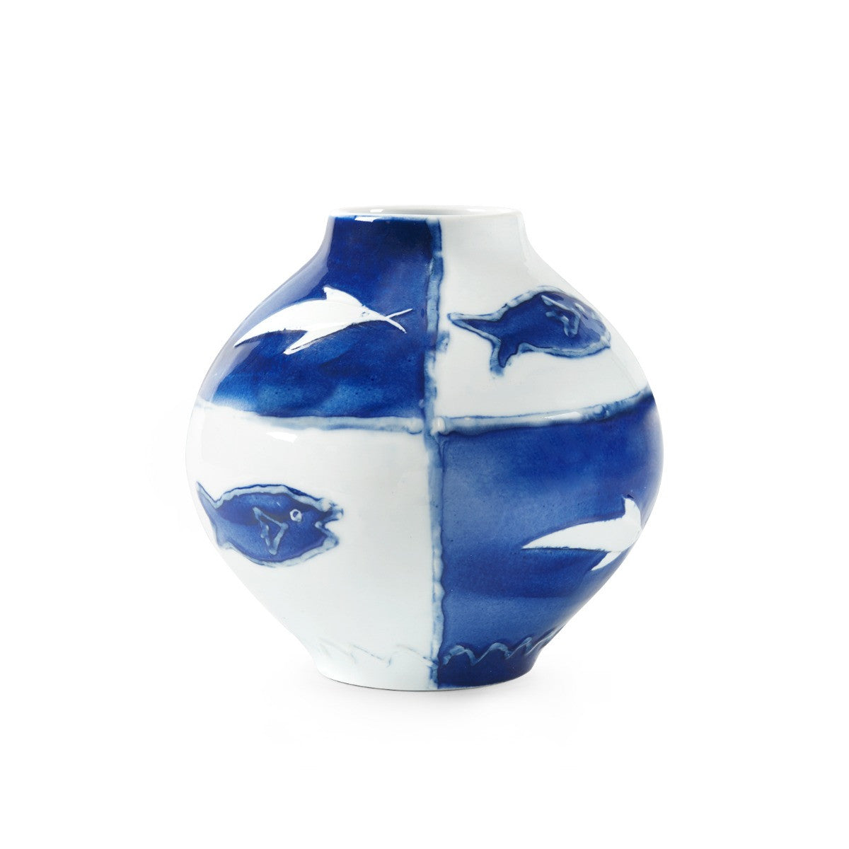 Villa & House Malaga Vase, Blue and White