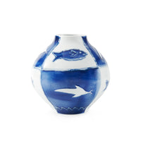 Villa & House Malaga Vase, Blue and White