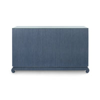 Villa & House Ming Extra Large 8-Drawer with Glass Top, Navy Blue