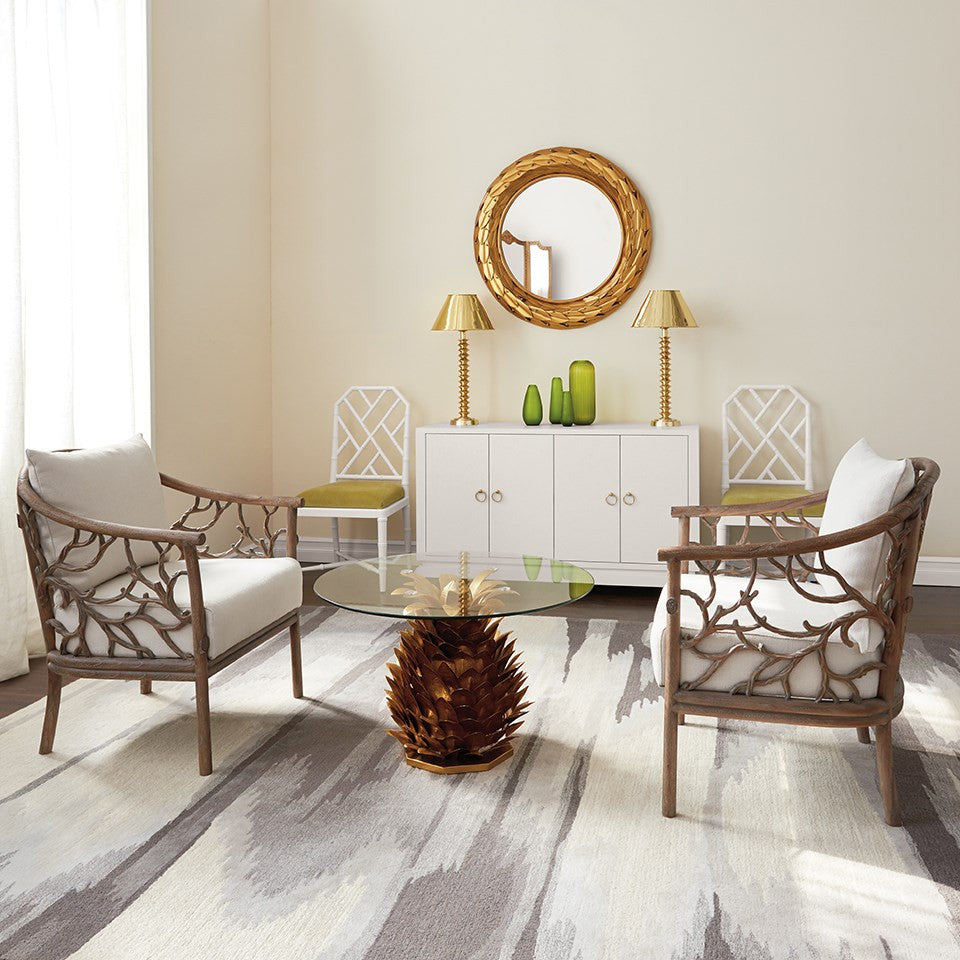 Villa & House Meredith 4-Door Cabinet, Chiffon White
