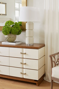 Villa & House Mirriam Medium Vase, Powder White