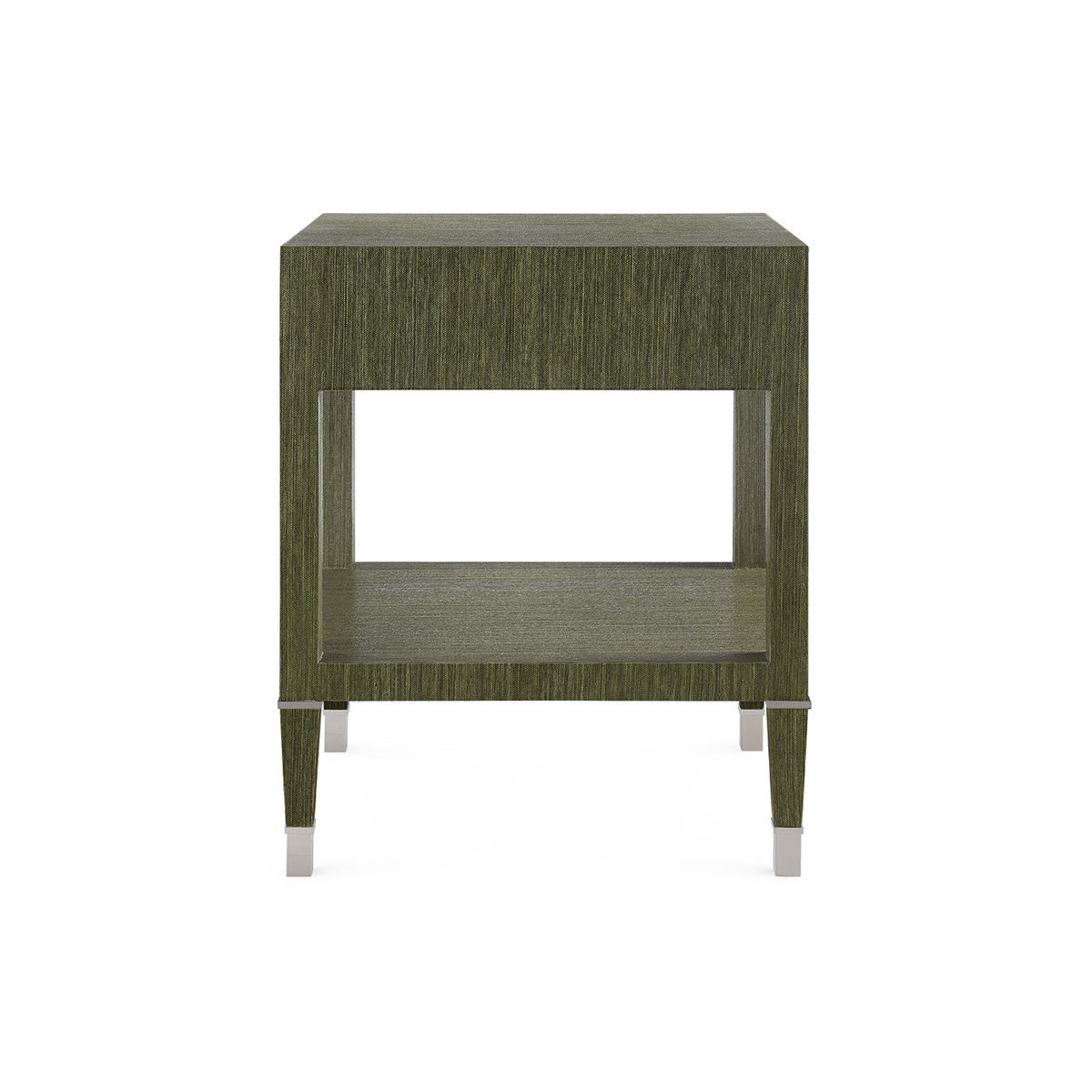 Villa & House Morris 1-Drawer Side Table, Deep Olive