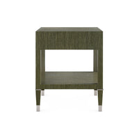 Villa & House Morris 1-Drawer Side Table, Deep Olive