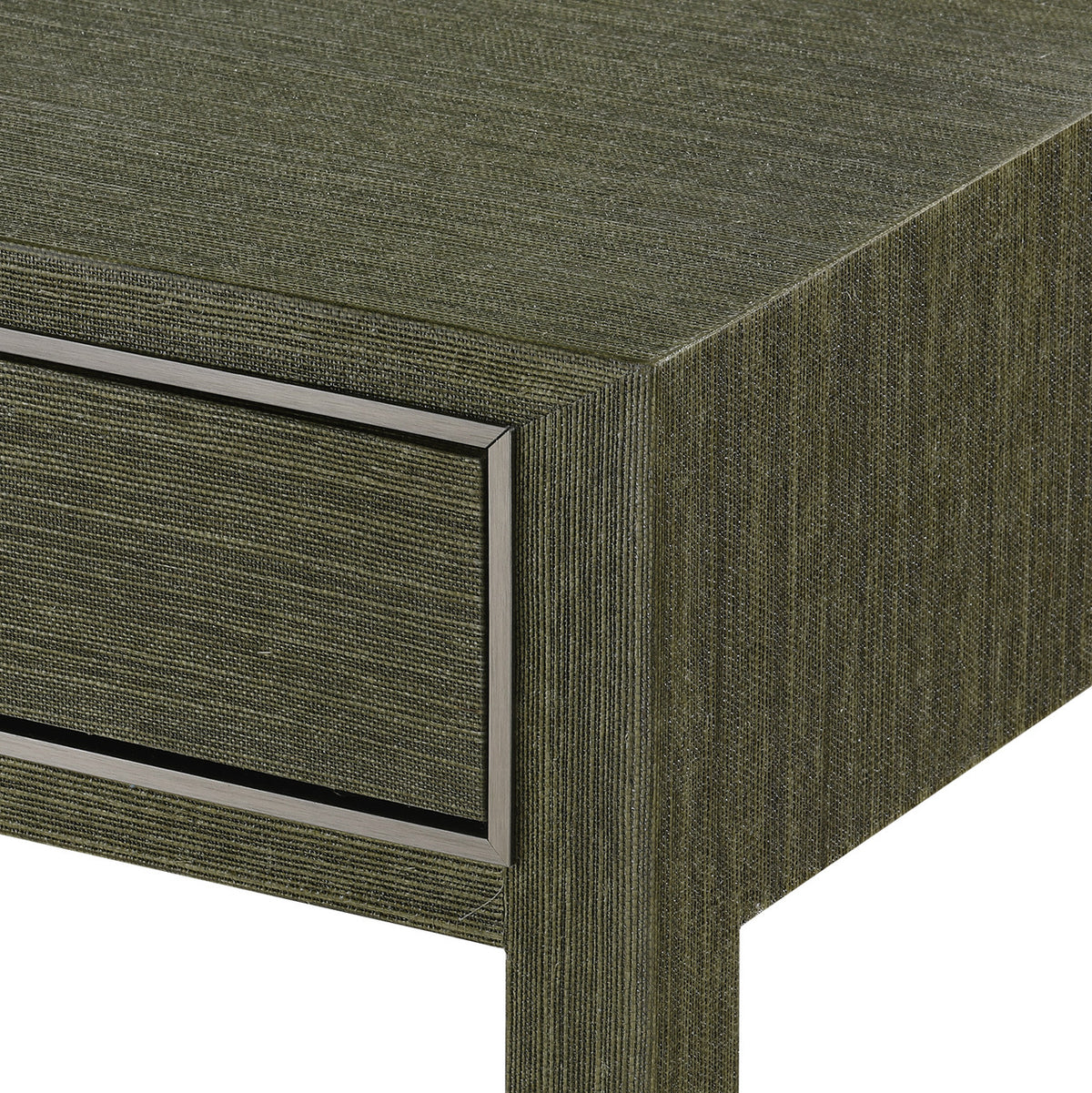 Villa & House Morris 1-Drawer Side Table, Deep Olive