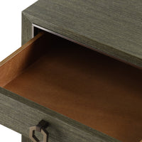 Villa & House Morris 1-Drawer Side Table, Deep Olive