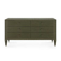 Villa & House Morris Extra Large 6-Drawer, Deep Olive