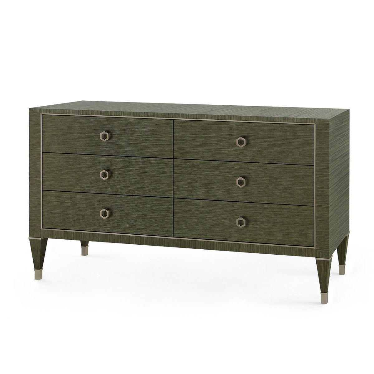 Villa & House Morris Extra Large 6-Drawer, Deep Olive