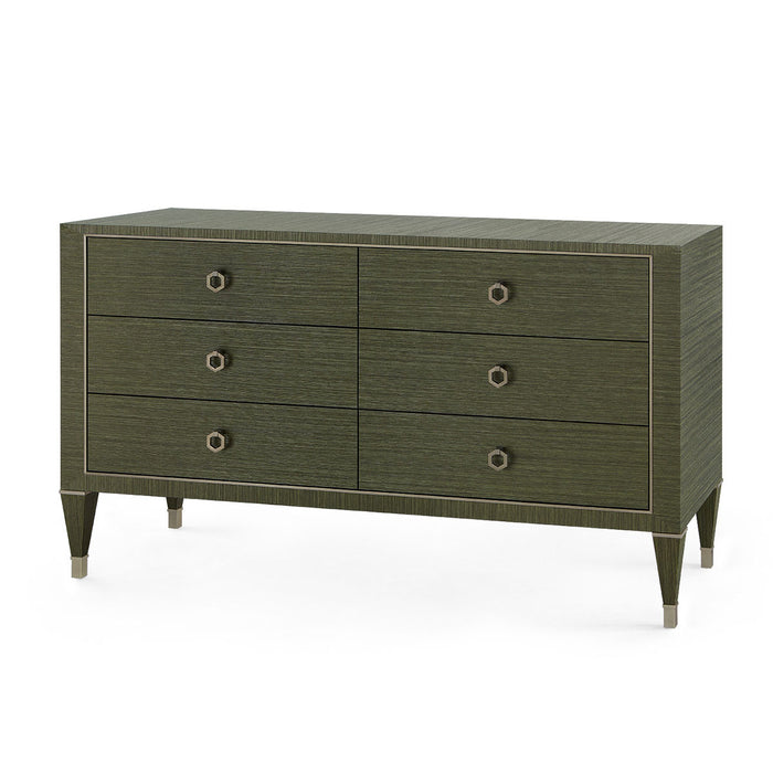 Villa & House Morris Extra Large 6-Drawer, Deep Olive