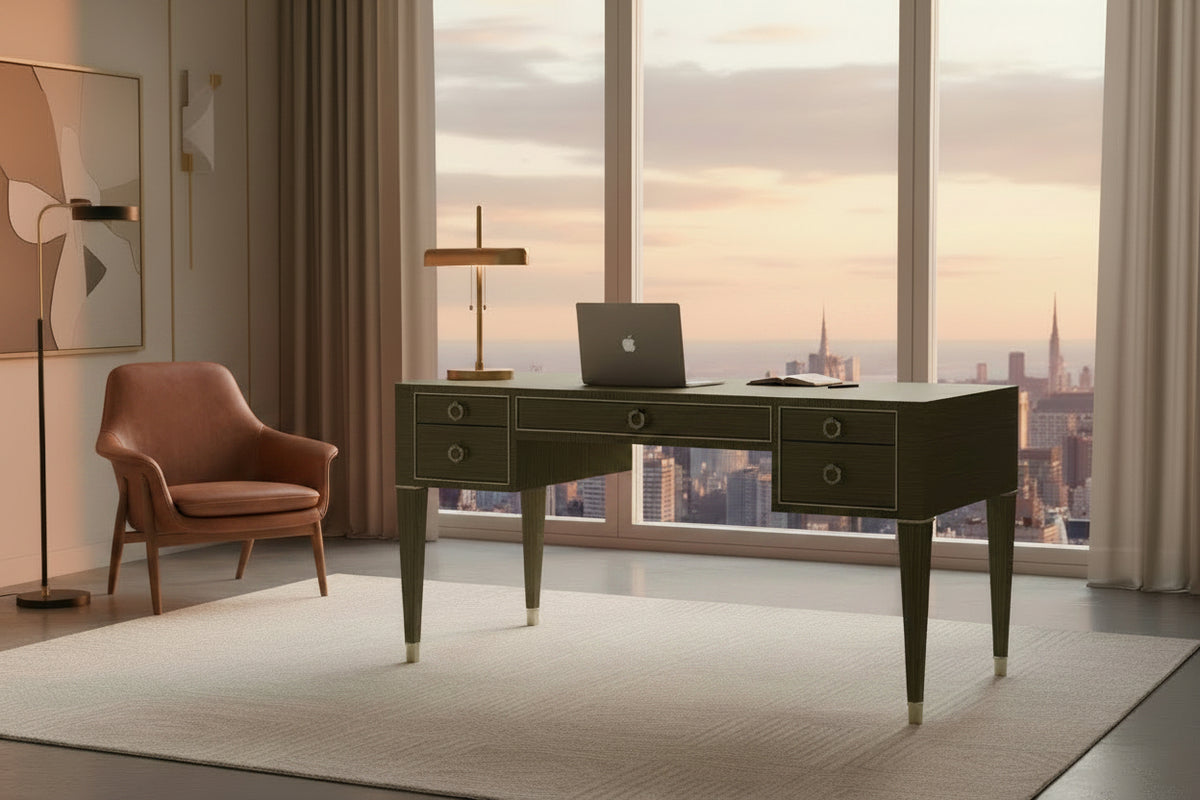 Villa & House Morris Desk, Deep Olive