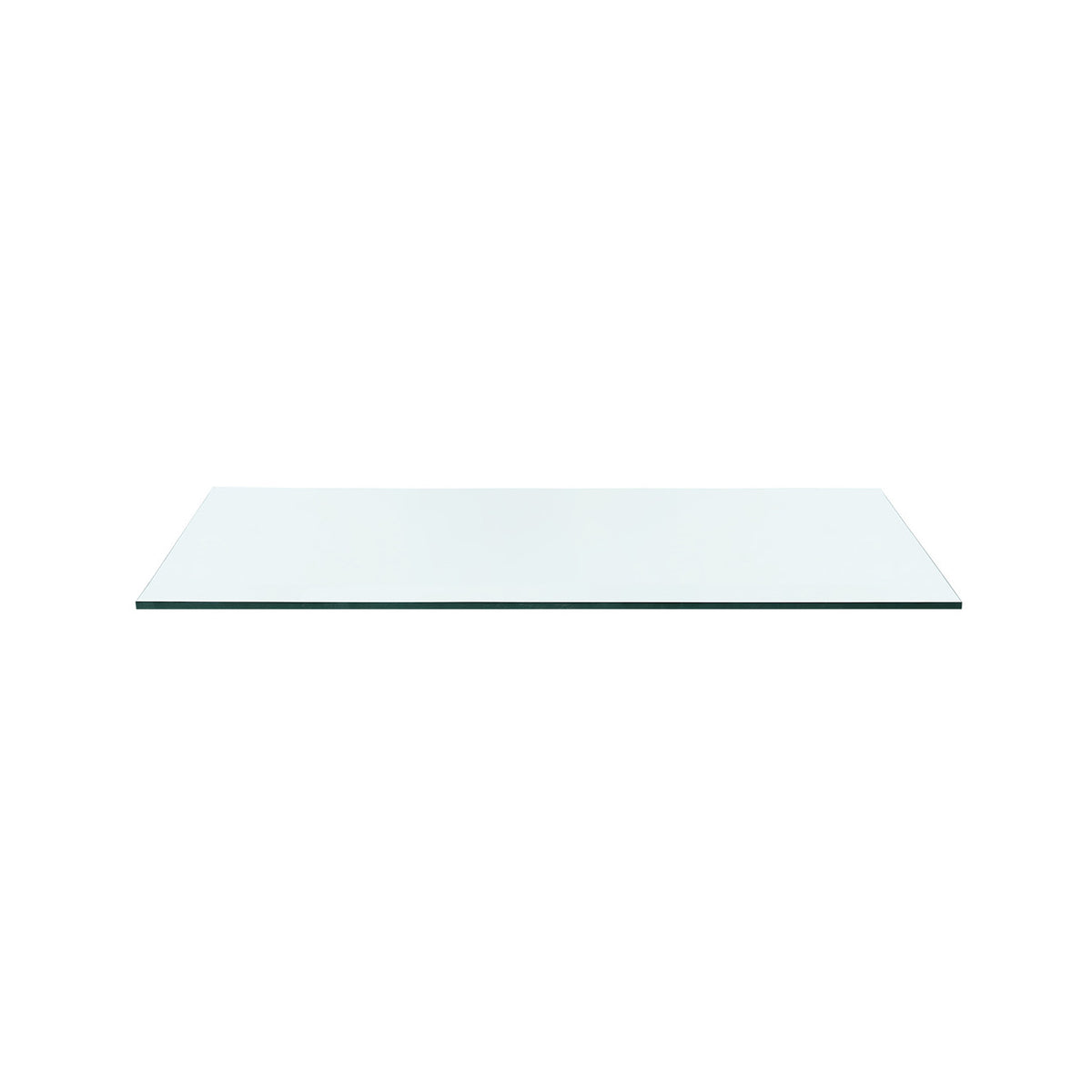 Villa & House Morris Desk Glass Top, Clear