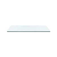Villa & House Morris Desk Glass Top, Clear