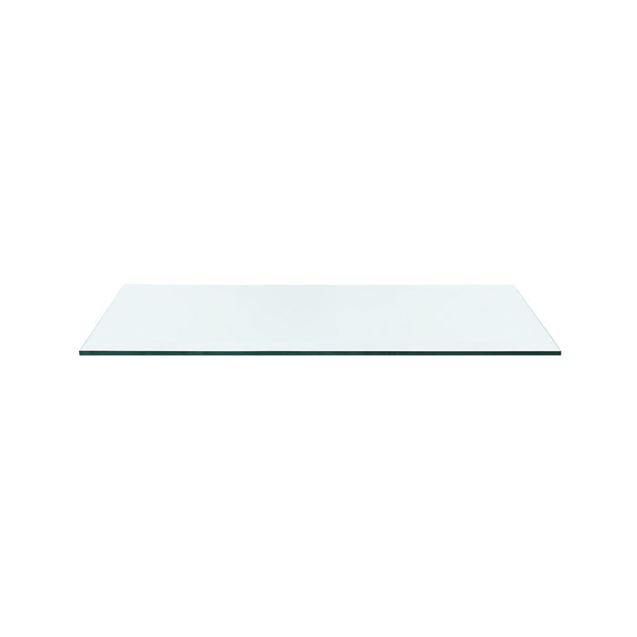Villa & House Morris Desk Glass Top, Clear