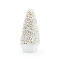 Villa & House Mayfair Tall Boxwood Topiary, Blanc de Chine