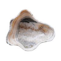 Design Shop Freeform Onyx Decorative Bowl, Neutral, 11.75" x 9.75" x 4"