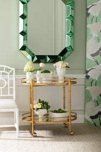 Villa & House Normandy Bar Cart, Gold Leaf